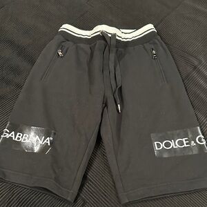 Dolce & Gabbana Men's Black Athletic Shorts
